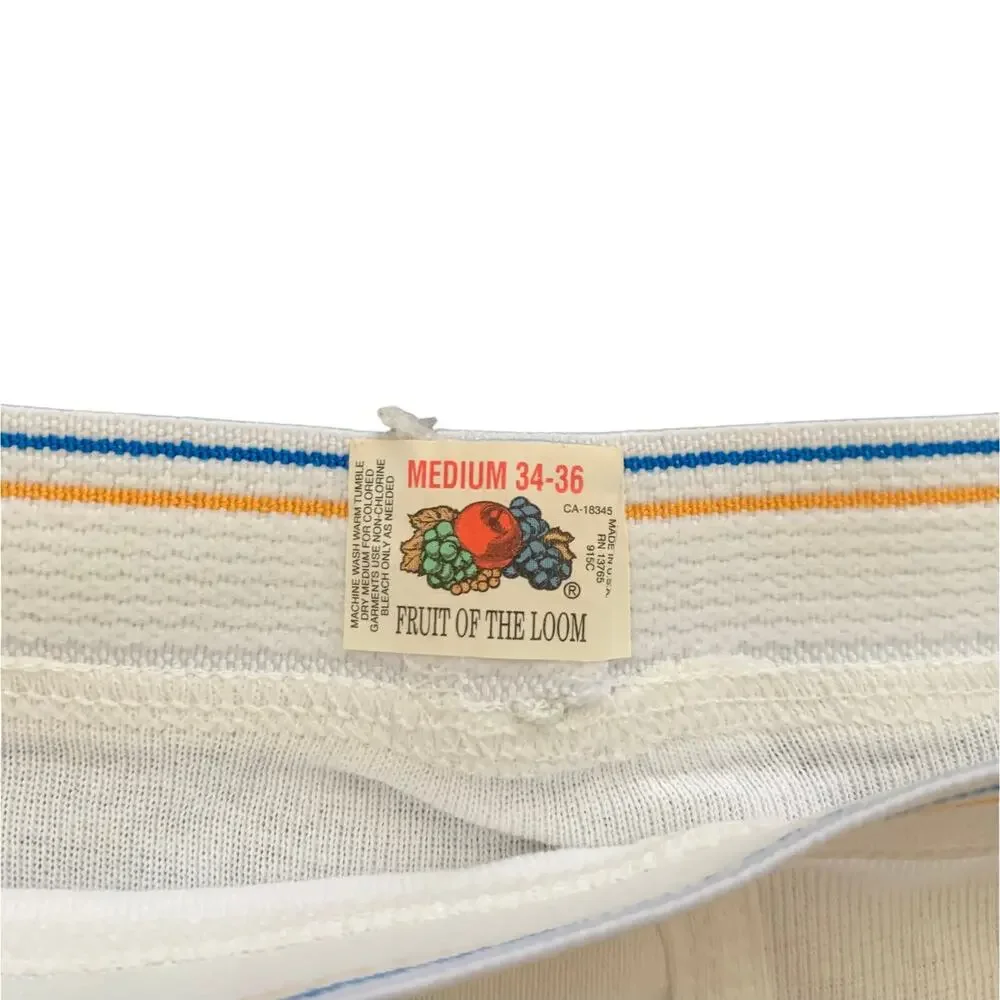 Vtg NWOT Fruit of the Loom Mens Medium 34-36 White Brief Underwear Lot of 2 - Picture 4 of 6